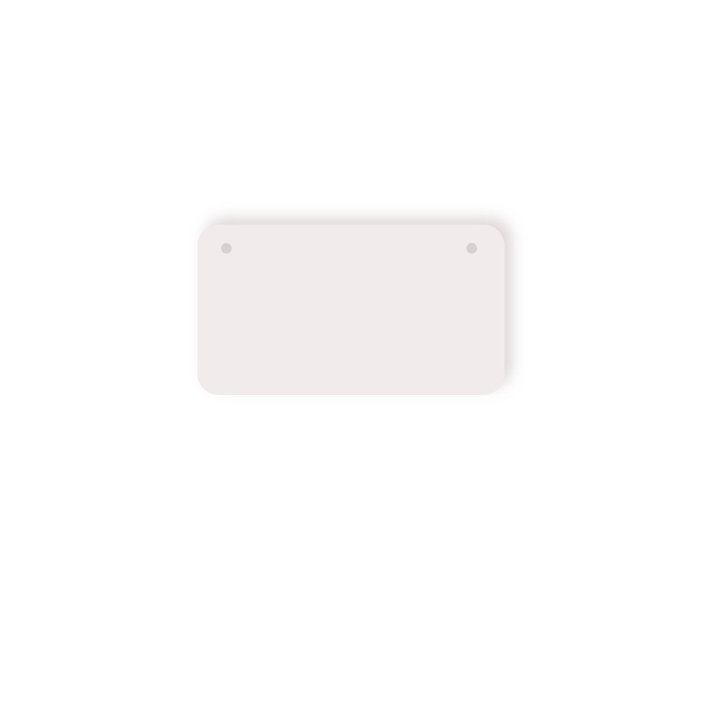 3X6 Gloss White Aluminum Sublimation Bicycle License Plate - SET OF 10