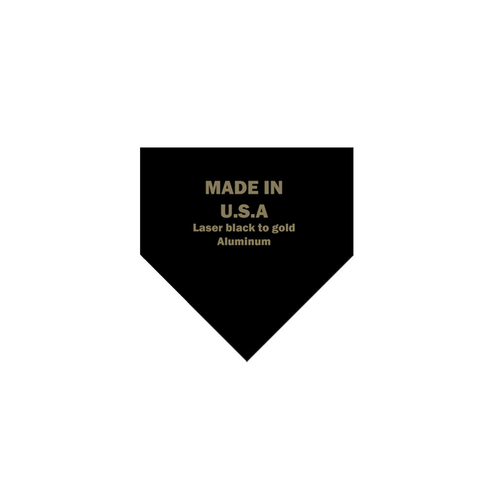 Baseball Home Plate Laser Engraving Aluminum Blanks - Set of 3