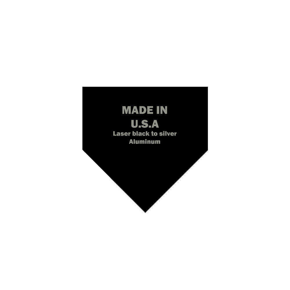 Baseball Home Plate Laser Engraving Aluminum Blanks - Set of 3