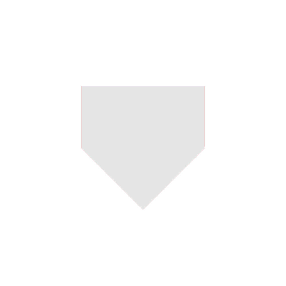Custom Listing: Baseball 8x8 .032" THICK Home Plate Sublimation Aluminum Blanks with holes - Set of 12