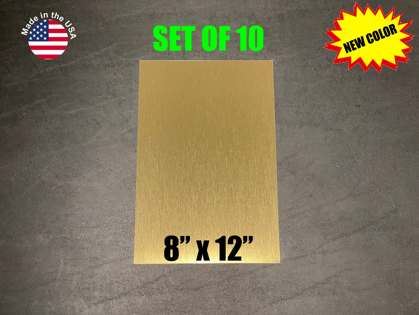 8x12 Aluminum Photography Sublimation Blanks - 10pcs