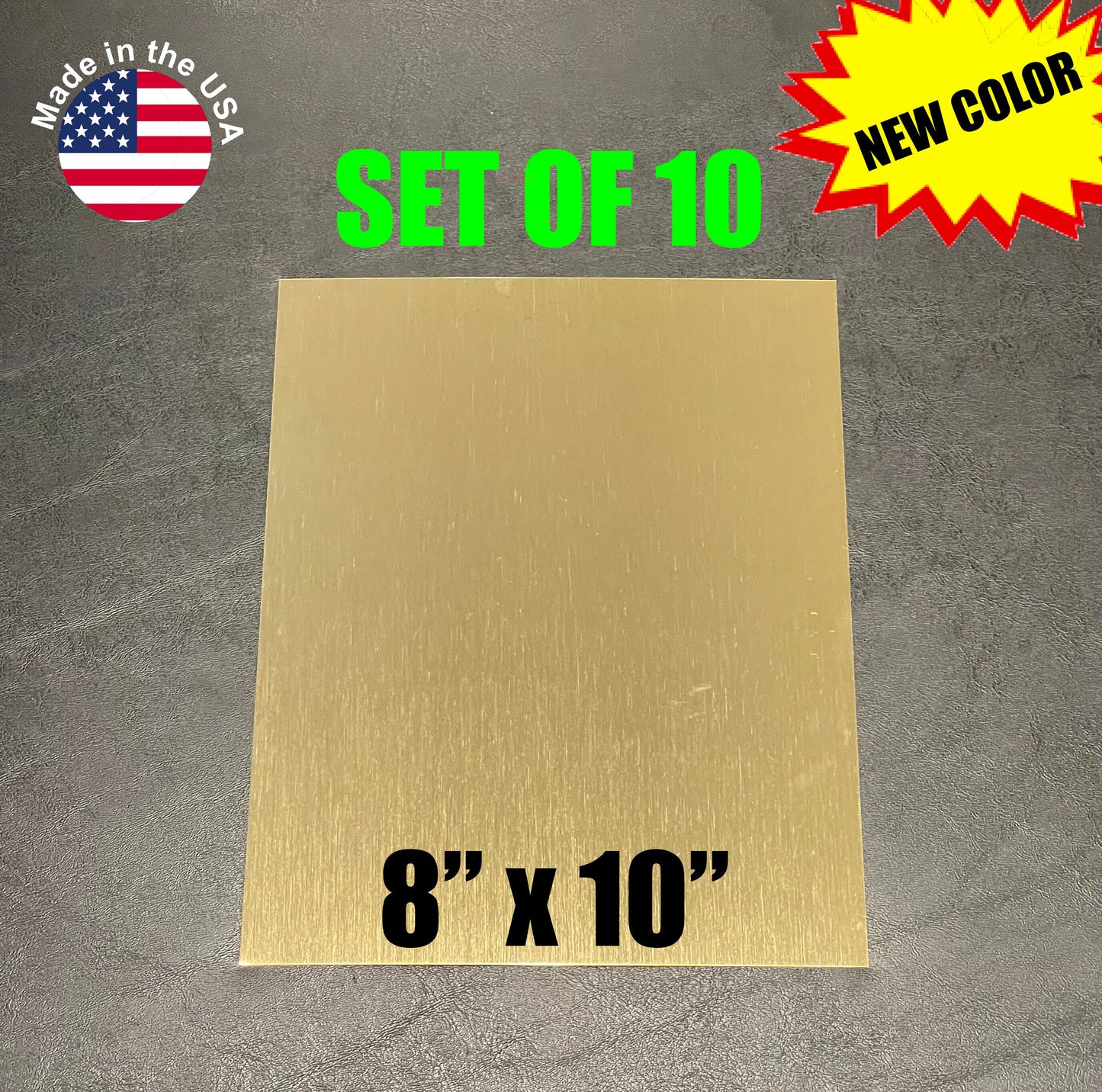 8x10 Aluminum Sublimation Photography Blanks - 10 Pcs