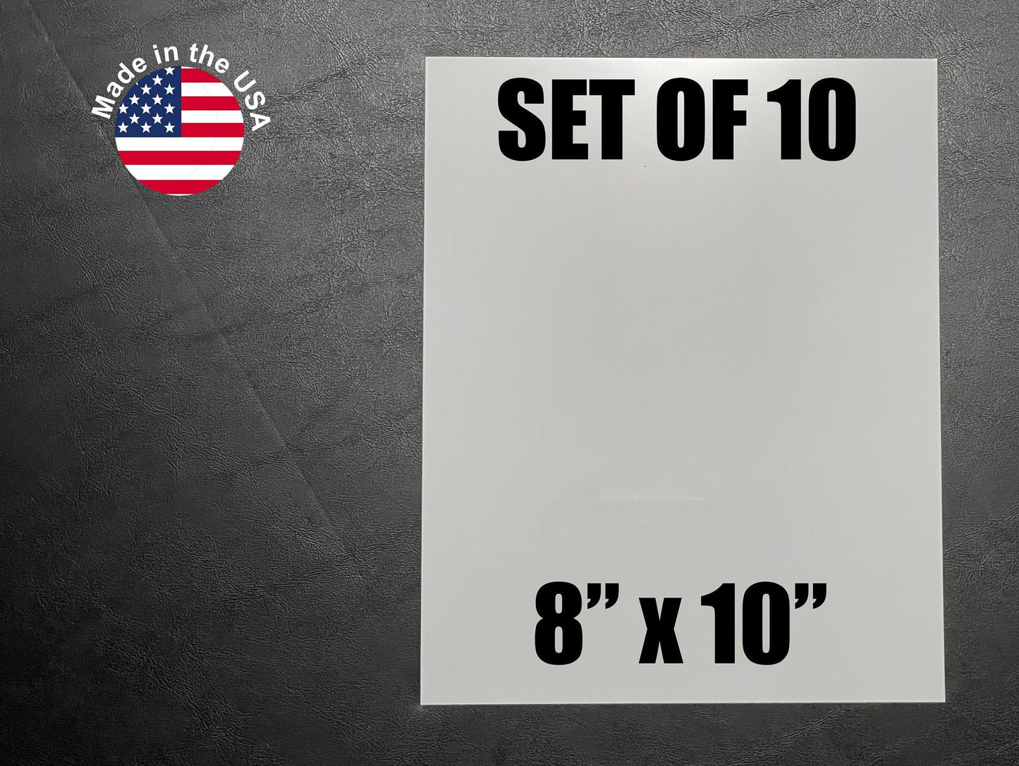 8x10 Aluminum Sublimation Photography Blanks - 10 Pcs