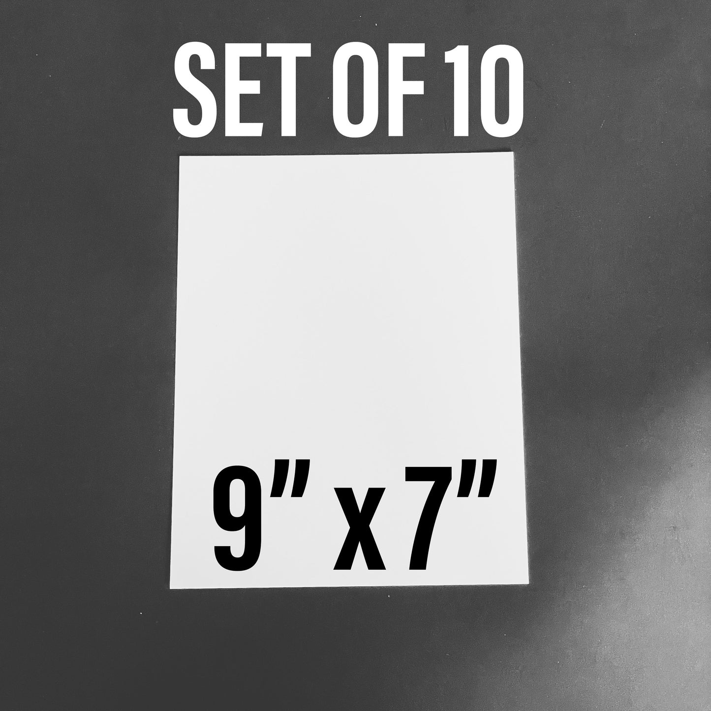 9x7 Aluminum Sublimation Blanks - 10pcs