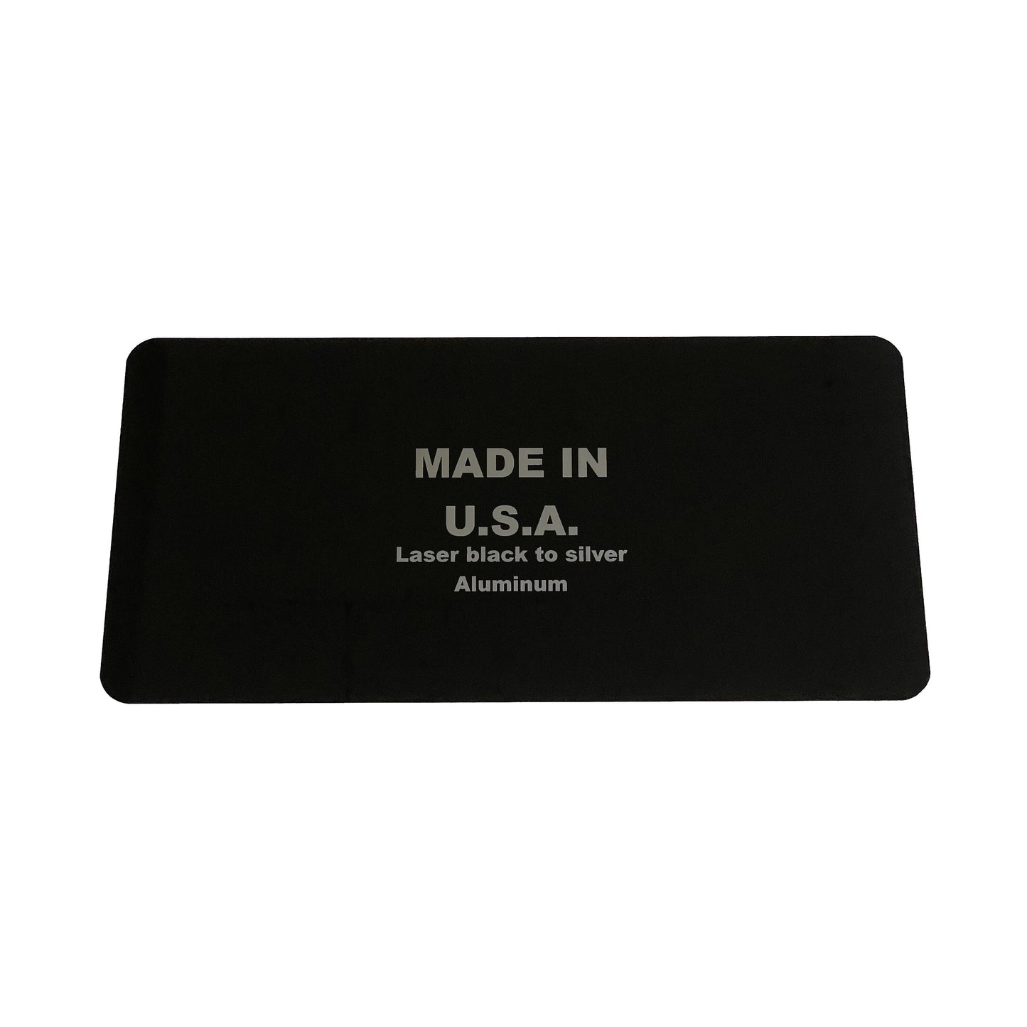 6x12 Laser Gloss Black Aluminum Blanks - Set of 10