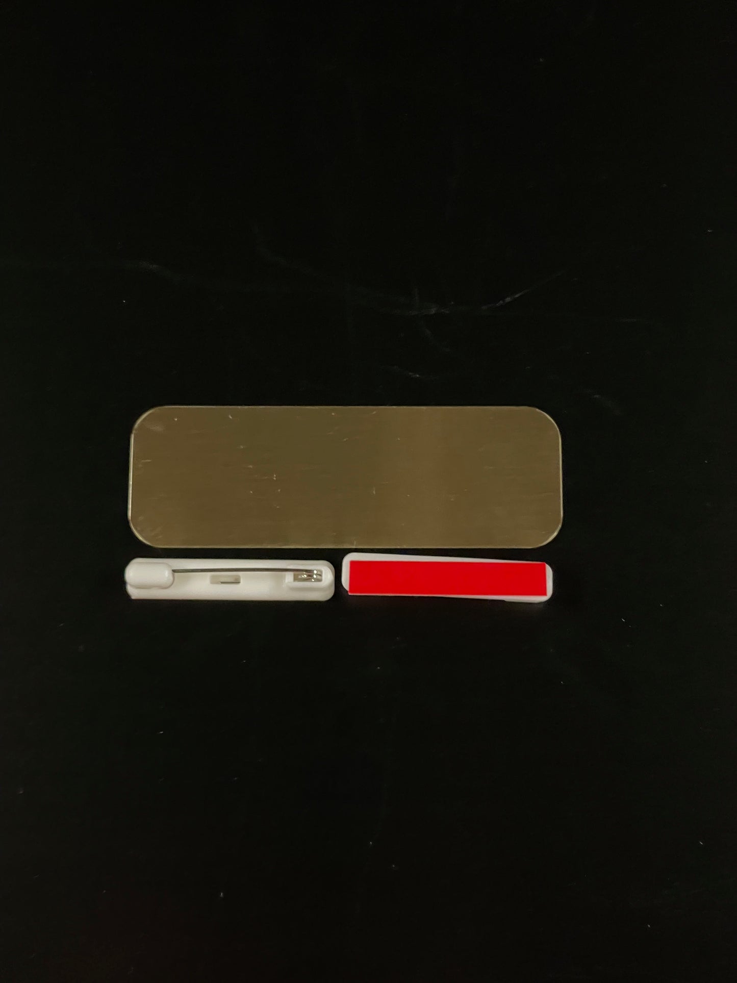 1x3 Sublimation Aluminum Nametags Blanks - Set of 10
