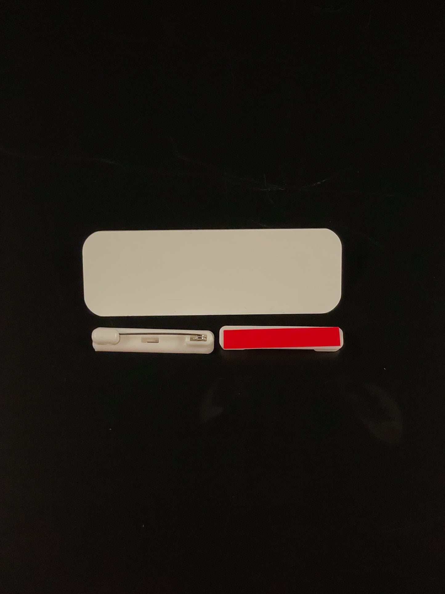 1x3 Sublimation Aluminum Nametags Blanks - Set of 10