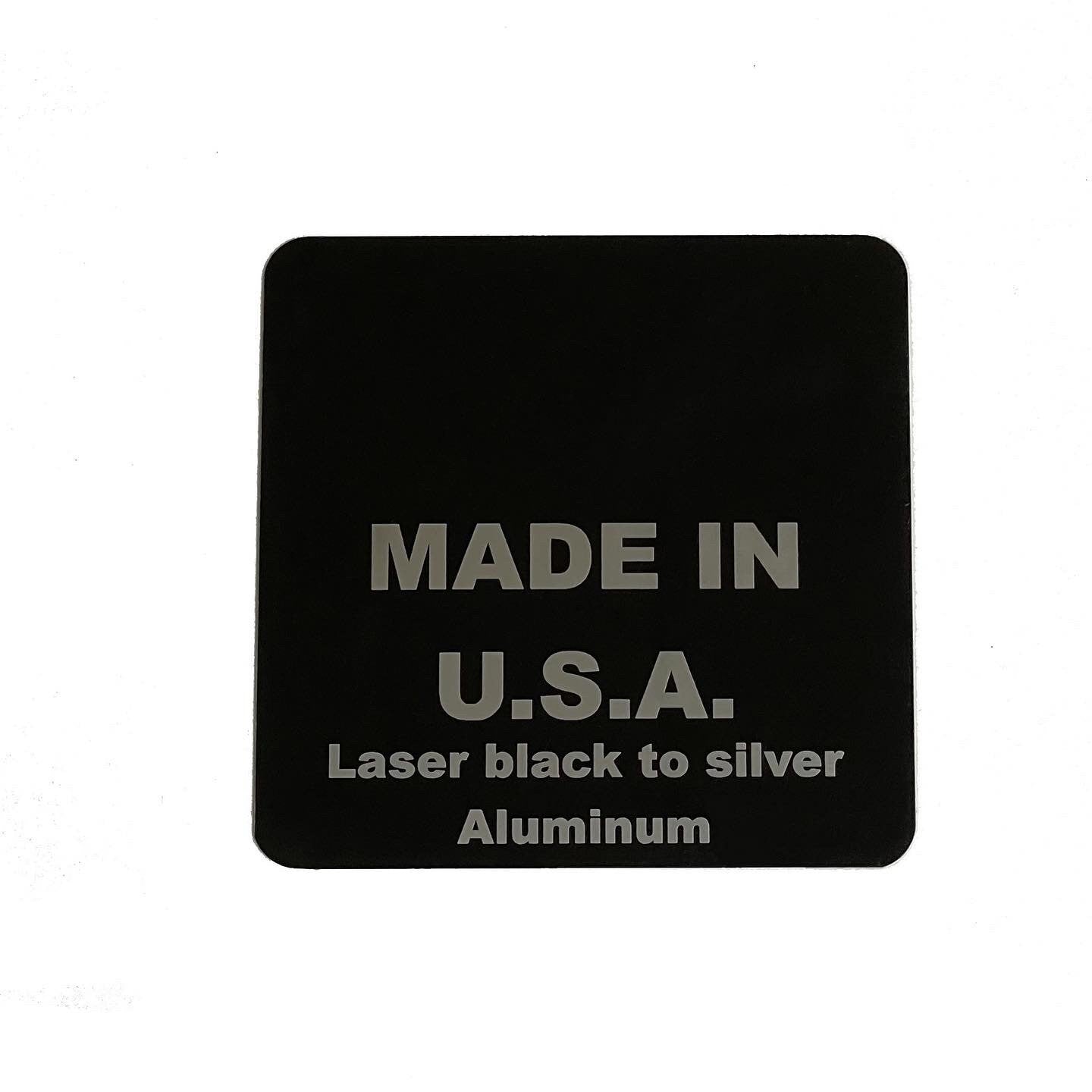 1x3 Laser Engraving Aluminum Nametags Blanks - Set of 10