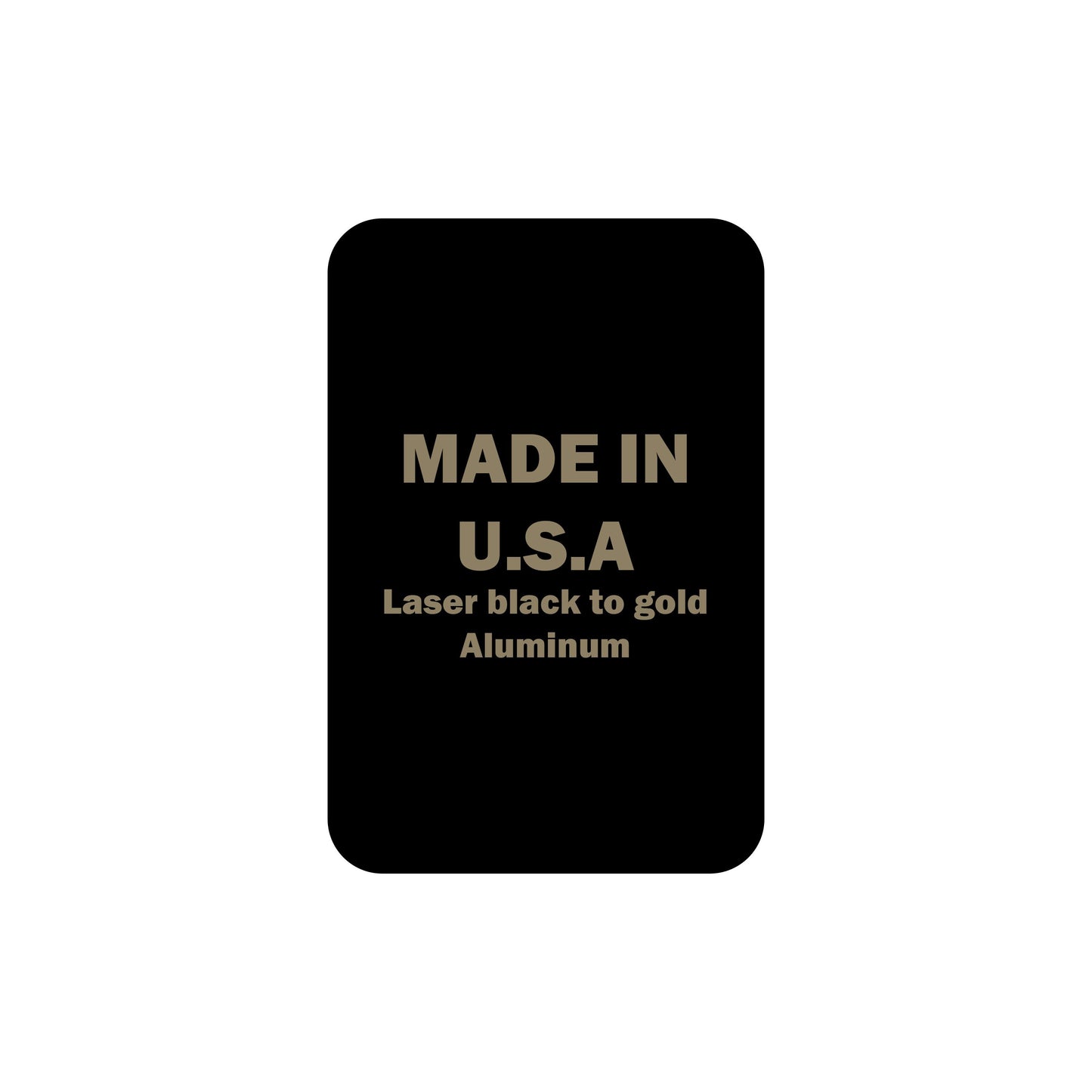 4x6 Laser Engraving Gloss Black Aluminum - Set of 10