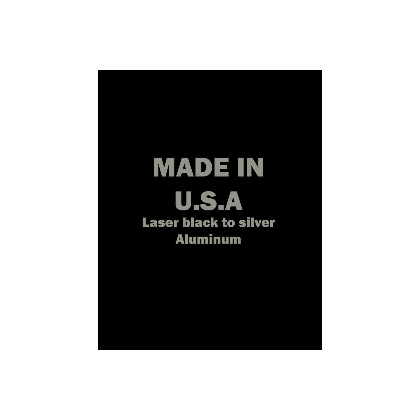 8x10 Laser Engraving Gloss Black Aluminum - Set of 10