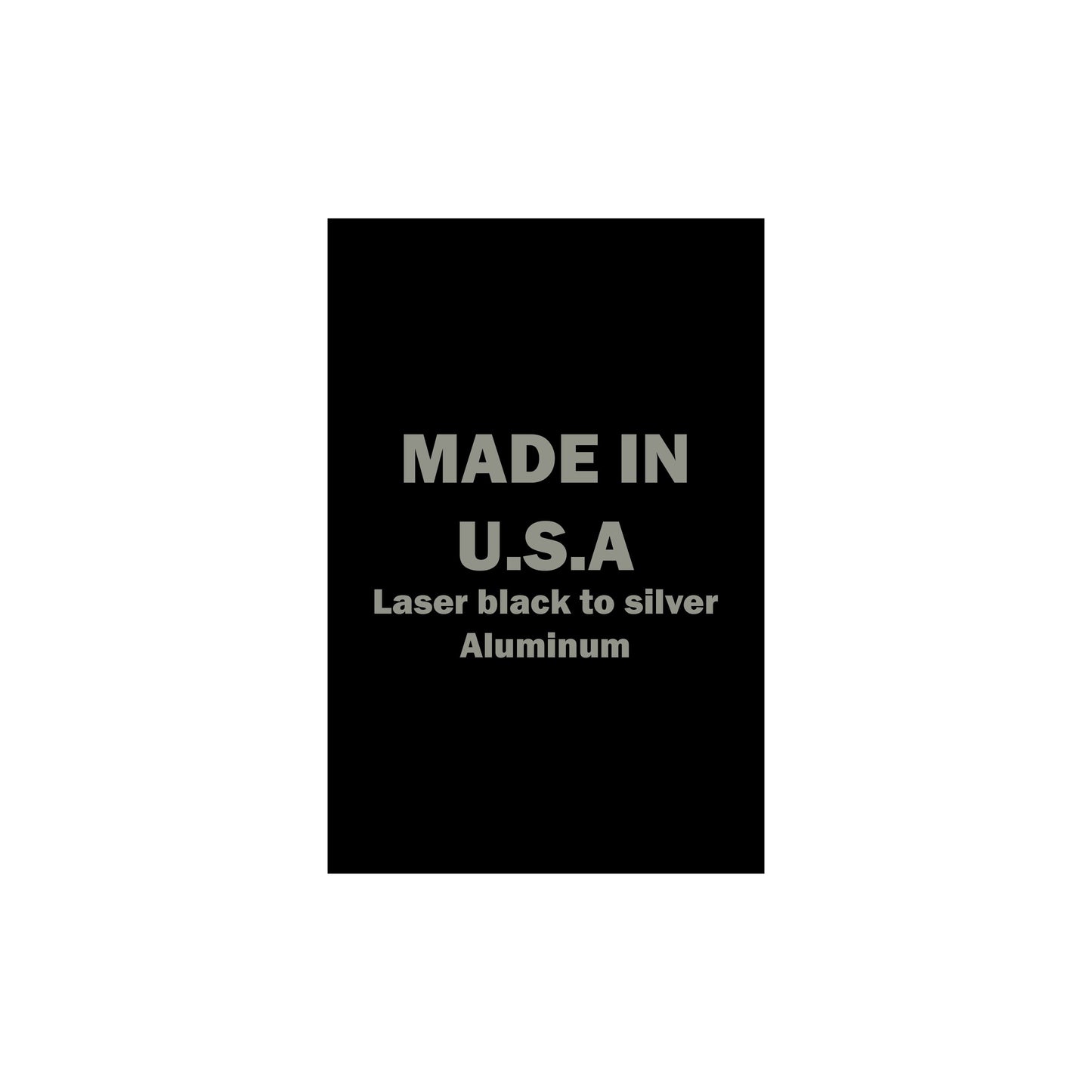 4x6 Laser Engraving Gloss Black Aluminum - Set of 10