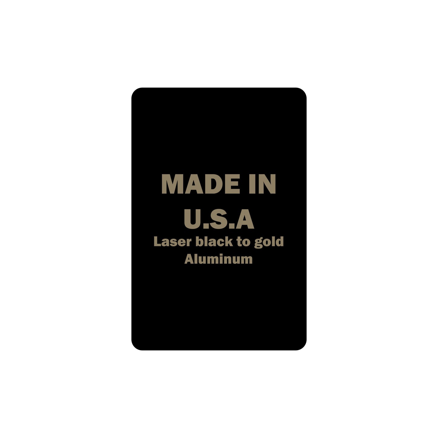 4x6 Laser Engraving Gloss Black Aluminum - Set of 10