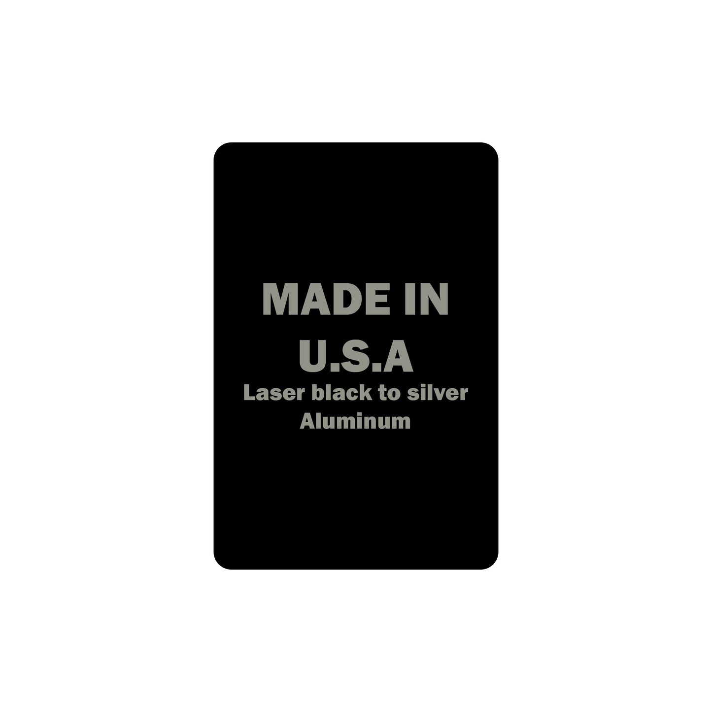 CUSTOM ORDER: 4x6 Laser Engraving Gloss Black Aluminum WITH 2 Slots - Set of 50