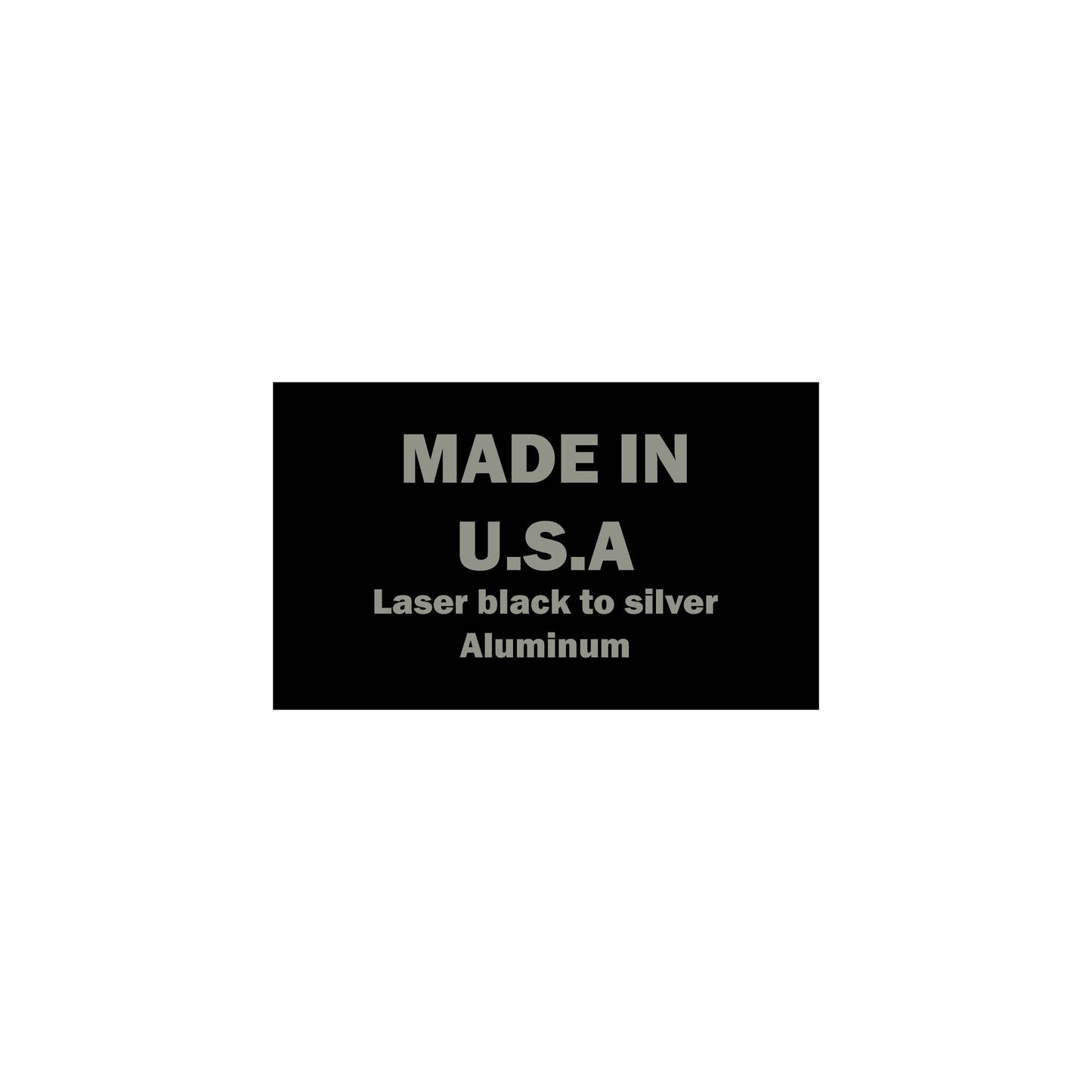 3x5 Laser Engraving Gloss Black Aluminum - Set of 10