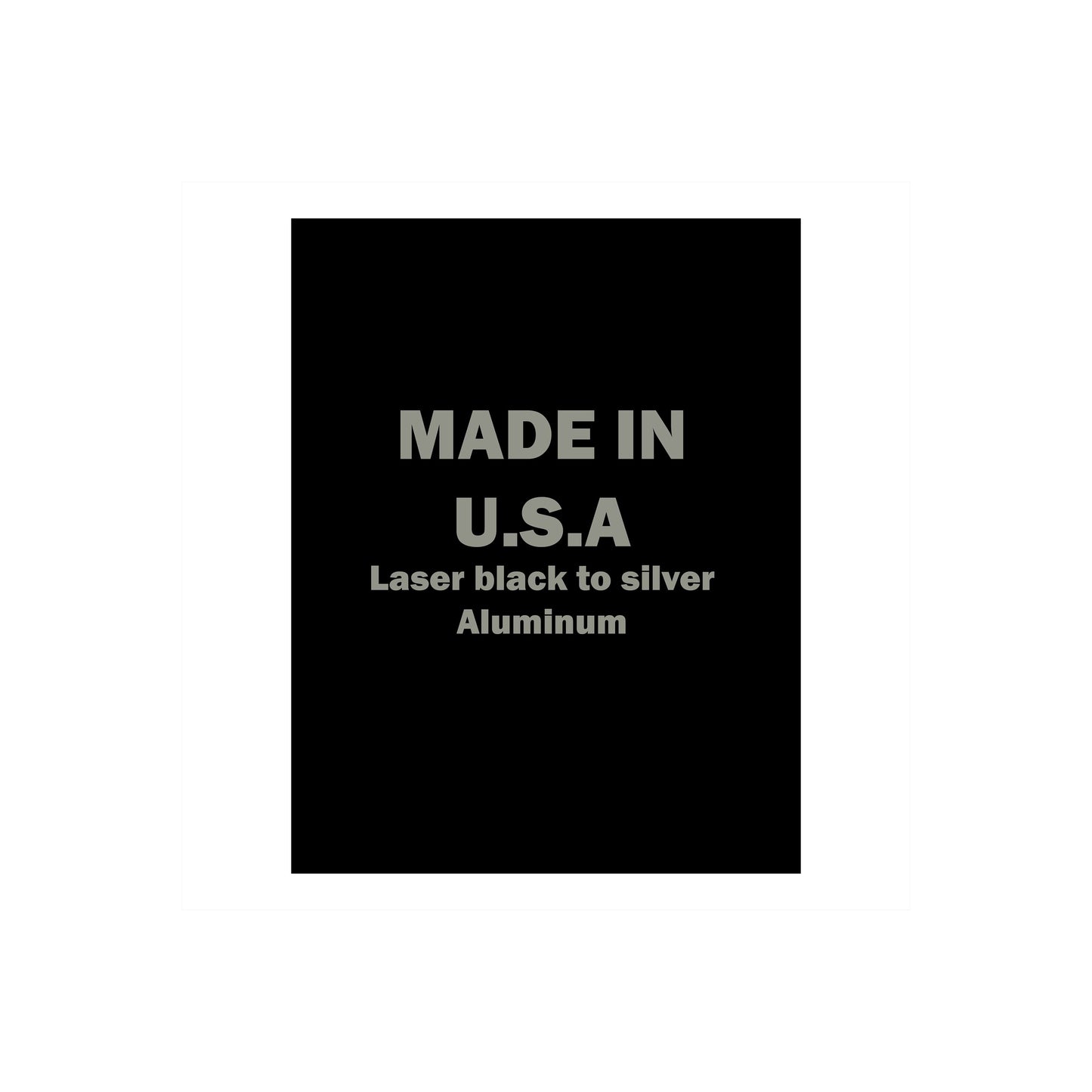 7x9 Laser Engraving Gloss Black Aluminum - Set of 10