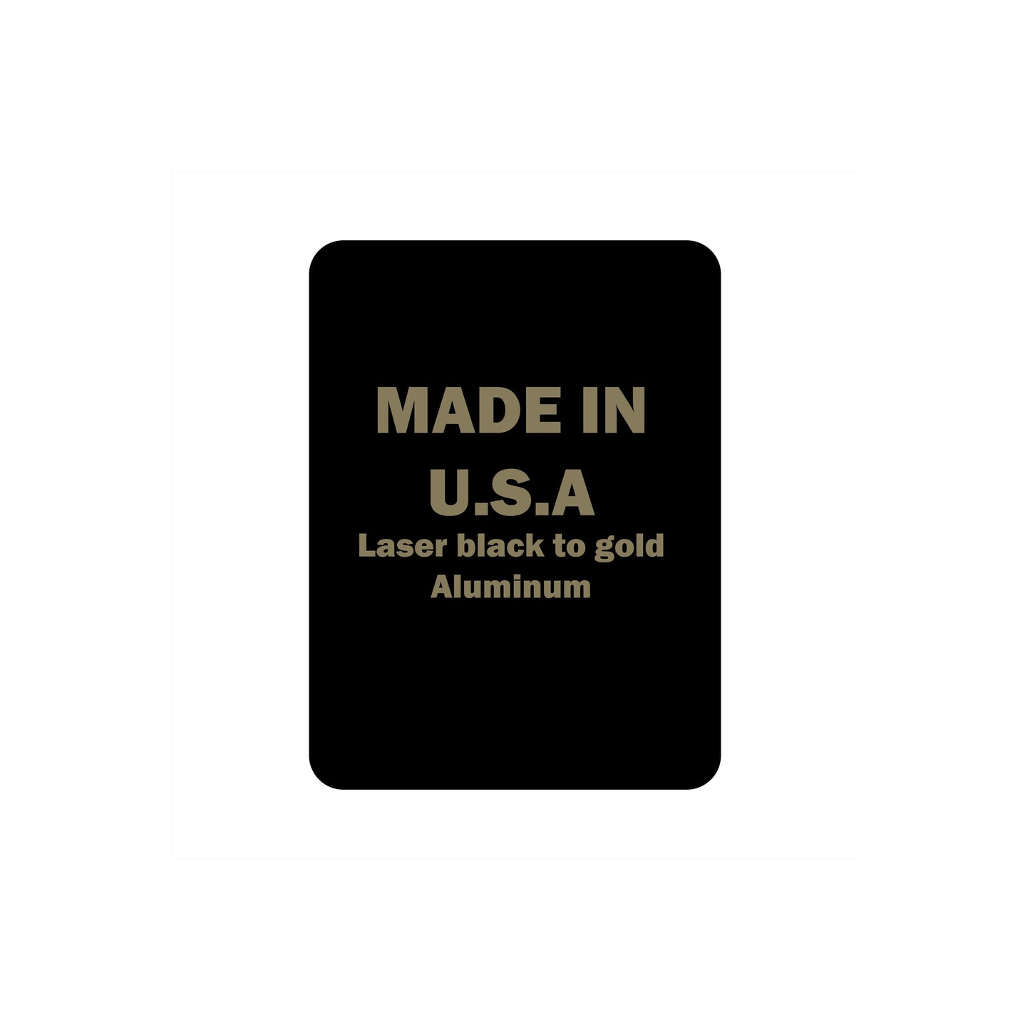 6x8 Laser Engraving Gloss Black Aluminum - Set of 10