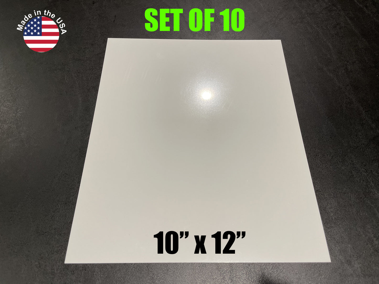 10x12 ALUMINUM DYE SUBLIMATION photo blanks - 10 pieces