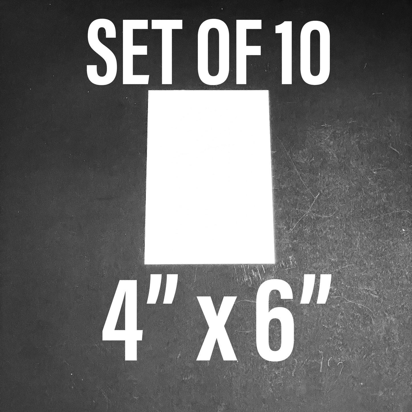 4x6 Aluminum Sublimation Blanks - Set of 10