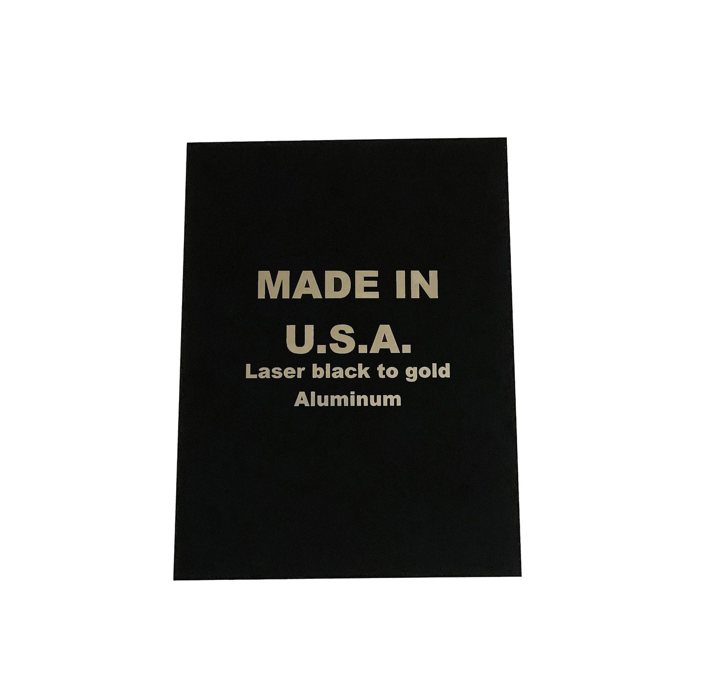 5x7 Laser Engraving Gloss Black Aluminum - Set of 10